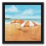 Striped Beach Umbrellas Wall Art