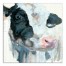 Curious Painted Dairy Cow Wall Art