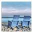 Blue Beach Chairs Wall Art