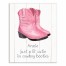Just a Little Cutie in Cowboy Booties 16x20 Personalized Canvas Wall Art