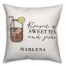 Raised on Sweet Tea and Jesus 16x16 Personalized Spun Poly Pillow