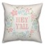 Hey Y'all 16x16 Spun Poly Pillow