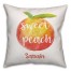 Sweet as a Peach 16x16 Personalized Spun Poly Pillow