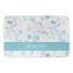 Blue Watercolor Florals 34x21 Personalized Bath Mat