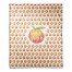 Sweet as a Peach 50x60 Coral Fleece Blanket