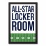 All-Star Locker Room 12x18 Black Framed Canvas