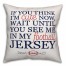 See me in my Football Jersey 16x16 Personalized Spun Poly Pillow