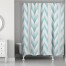 Teal Geo Ikat 71x74 Shower Curtain