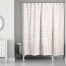 Orange Crosshatch 71x74 Shower Curtain