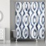 Indigo Cat Eye 71x74 Shower Curtain