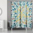 Neutral Petals 71x74 Shower Curtain
