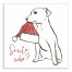 Santa Who Pup 12x12 Canvas Wall Art