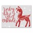 Baby Its Cold Deer 12x16 Canvas Wall Art