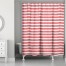 Merry Christmas Stripes 71x74 Shower Curtain