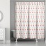 Santa Bathing Suit 71x74 Shower Curtain