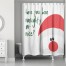 Santa Naughty or Nice 71x74 Shower Curtain