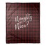 Naughty or Nice 50x60 Coral Fleece Blanket