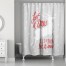 Let It Snow my Deer 71x74 Shower Curtain