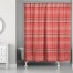 Red Plaid 71x74 Shower Curtain