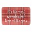 Most Wonderful Plaid 34x21 Bath Mat
