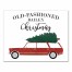 Old Fashioned Family Christmas 11x14 Personalized Canvas Wall Art
