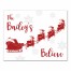 Our Family Believes in Santa 11x14 Personalized Canvas Wall Art