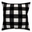 Black Buffalo Check 26x26 Spun Poly Pillow