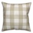 Tan Buffalo Check 26x26 Spun Poly Pillow