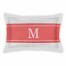 Coral Dots and Stripes King Personalized Brushed Poly Sham