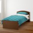 Teal Abstract Quatrefoil Duvet