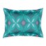 Teal Abstract Quatrefoil Sham