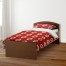 Red Tribal Block Pattern Duvet