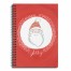 Jolly Santa 6x8 Ruled Spiral Notebook
