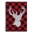 Plaid Reindeer 6x8 Ruled Spiral Notebook