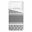 Sketched Gray Flowers Duvet