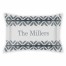 Gray Distressed Diamonds King Personalized Brushed Poly Sham