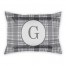 Gray Plaid Sham