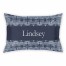 Blue Ornamental Pattern King Personalized Brushed Poly Sham