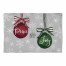 Peace and Joy Ornaments on Gray 22.5x37 Area Rug