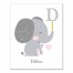 Baby Elephant 16x20 Personalized Canvas Wall Art