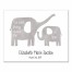 Happy Elephants 16x20 Personalized Canvas Wall Art