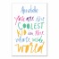 Coolest Kid  12x18 Personalized Canvas Wall Art