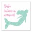 Mermaid 16x16 Personalized Canvas Wall Art