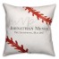 Baseball  18x18 Personalized Spun Poly Pillow