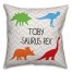 Personalized Name-Saurus Rex Dino  18x18 Personalized Spun Poly Pillow