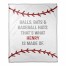 Baseball  30x40 Personalized Coral Fleece Blanket