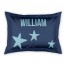Blue Stars  Standard Personalized Brushed Poly Sham