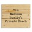 Private Family Beach 22x18 Personalized Pallet Wood Art