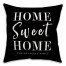 Family Name Home Sweet Home  18x18 Personalized Spun Poly Pillow