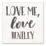 Personalized Dog Name Love Me Canvas Print